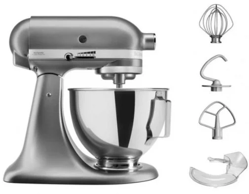 Фото: Планетарний міксер KitchenAid Artisan 4.3L 5KSM95PSE Silver (5KSM95PSECU) № 12 | KTC