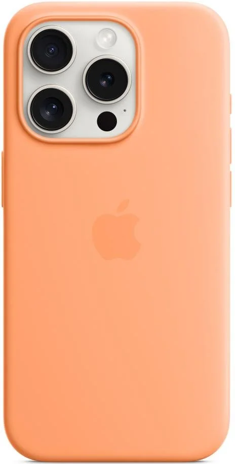 Фото: Чохол Apple for iPhone 15 Pro - Silicone Case with MagSafe Orange Sorbet (MT1H3) № 10 | KTC