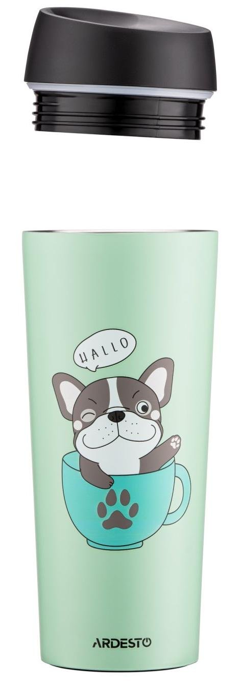 Термочашка Ardesto Coffee Time Frenchie 450ml Green (AR2645DG)