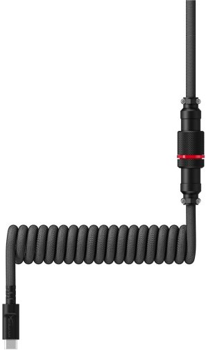 Кабель HyperX Coiled Cable AM / Type-C 1.37m Grey/Black (6J679AA)