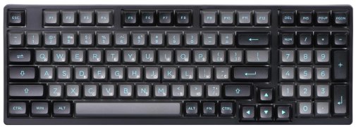 Клавіатура Akko 3098B Black/Cyan 98Key CS Jelly White ENG/UKR USB/WL Black (6925758617635)