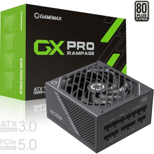 Блок живлення Gamemax 1050W GX-1050 Pro BK (GX-1050 PRO BK (ATX3.0 PCIe5.0))