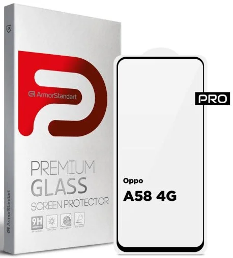 Фото: Захисне скло ArmorStandart Pro for Oppo A58 4G - Black (ARM66487) № 4 | KTC