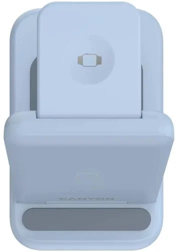 Фото: Бездротова зарядна станція Canyon WS-304 3in1 Blue (CNS-WCS304BL) № 15 | KTC