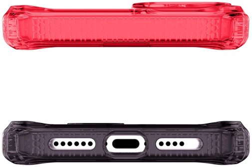 Чохол iTSkins for iPhone 15 Supreme R Prism with MagSafe Coral and black (AP5N-SUPMA-COBK)