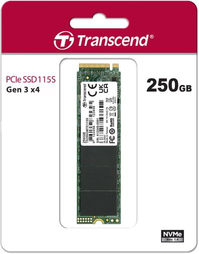 SSD-накопичувач Transcend 115S 2280 PCIe 3.0 x4 NVMe 250GB (TS250GMTE115S)