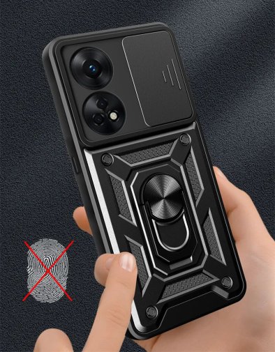 Чохол BeCover for Oppo Reno8 T - Military Black (710023)