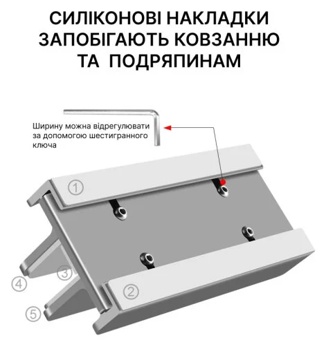 Фото: Підставка для ноутбука OfficePro LS580S Silver № 18 | KTC