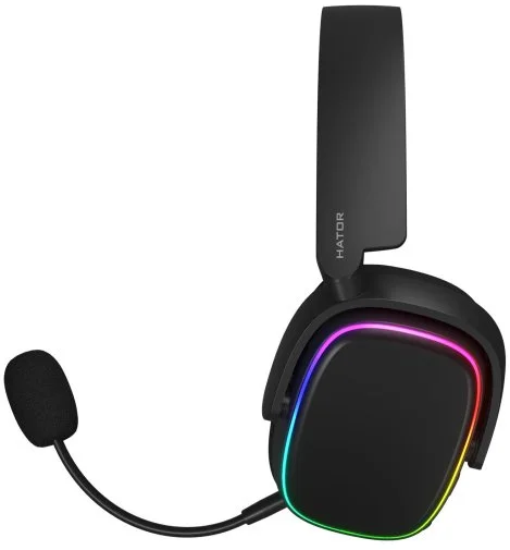Фото: Гарнітура Hator Phoenix RGB Tri-mode Wireless Black (HTA-870) № 11 | KTC