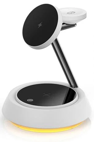 Фото: Бездротова зарядна станція WIWU Wi-W002 Power Air 3in1 White (6976195091373) № 8 | KTC