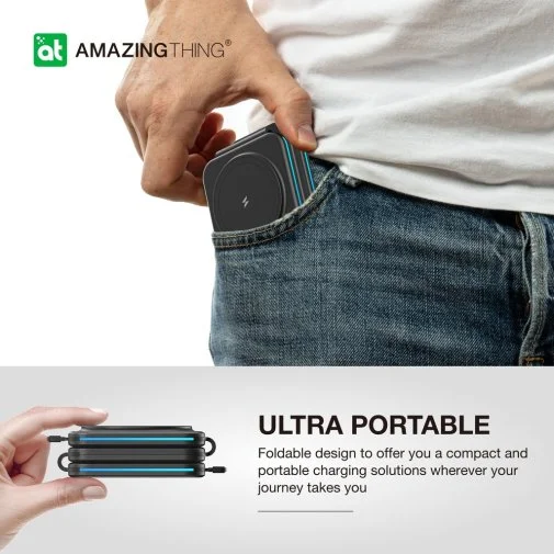 Фото: Бездротова зарядна станція AMAZINGthing Explorer Pro 3in1 MagSafe Black (EP3IN1SET) № 11 | KTC