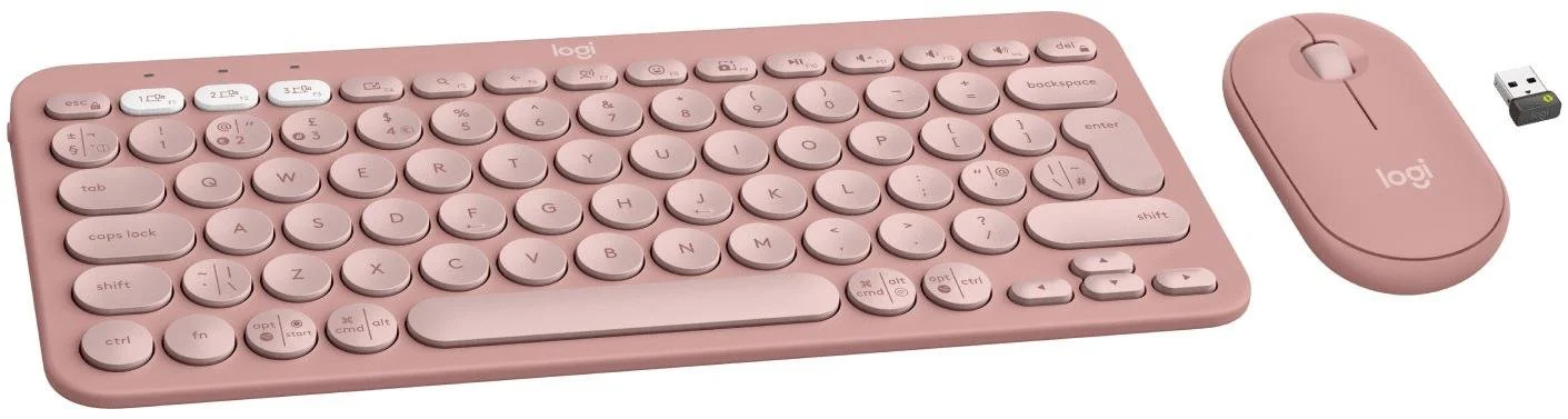 Фото: Комплект клавіатура+миша Logitech Pebble 2 Combo Tonal Rose (920-012241) № 19 | KTC