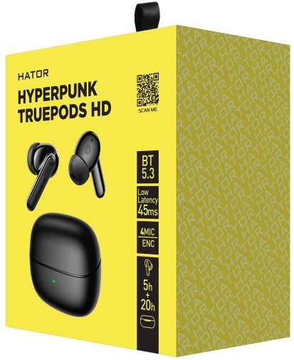 Навушники Hator Hyperpunk Truepods HD Black (HTA-435)