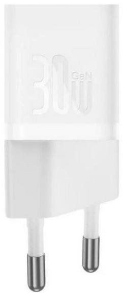 Зарядний пристрій Baseus GaN5 Fast Charger mini 1C 30W White (CCGN070502)