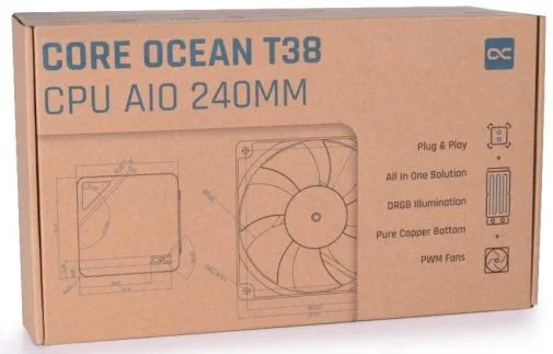 Фото: Система рідинного охолодження Alphacool Core Ocean T38 AIO 240mm (13051) № 11 | KTC