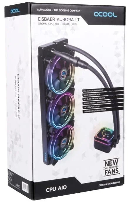 Фото: Система рідинного охолодження Alphacool Eisbaer LT360 Aurora HPE AIO (11996) № 15 | KTC