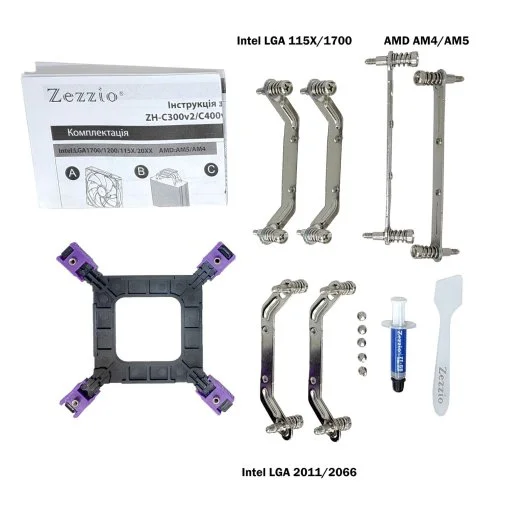 Фото: Кулер для процесора Zezzio ZH-C400 V2 № 10 | KTC