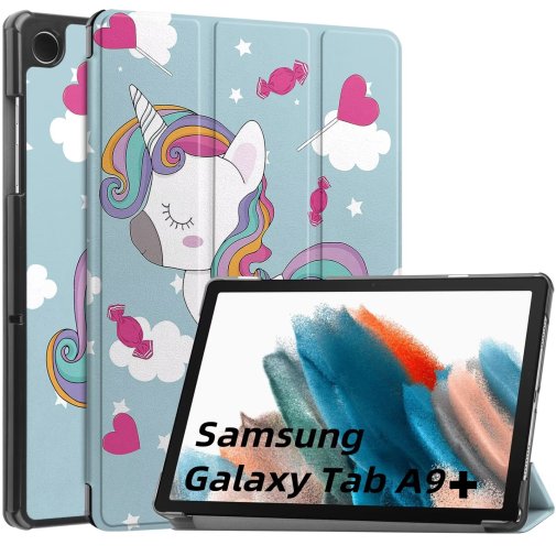 Чохол для планшета BeCover for Samsung Tab A9 Plus X210/X215/X216 - Smart Case Unicorn (710321)