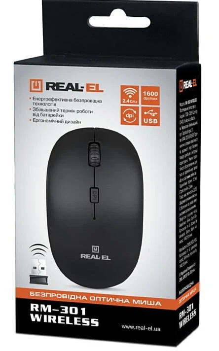 Фото: Миша Real-EL RM-301 Black (EL123200022) № 12 | KTC