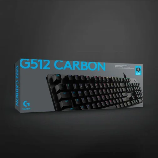 Фото: Клавіатура Logitech G512 Carbon Lightsync RGB Mechanical US GX Blue Black (920-008946) № 24 | KTC