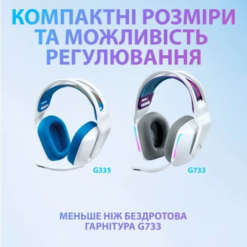 Фото: Гарнітура Logitech G335 White (981-001018) № 27 | KTC