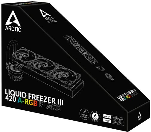 Система рідинного охолодження Arctic Liquid Freezer III 420 ARGB Black (ACFRE00145A)
