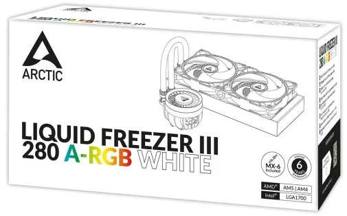 Фото: Система рідинного охолодження Arctic Liquid Freezer III 280 ARGB White (ACFRE00151A) № 18 | KTC