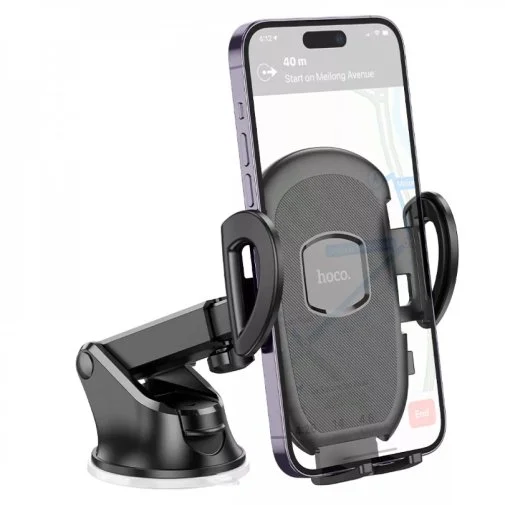 Фото: Кріплення для мобільного телефону Hoco H9 General center console Black (H9 Black) № 10 | KTC