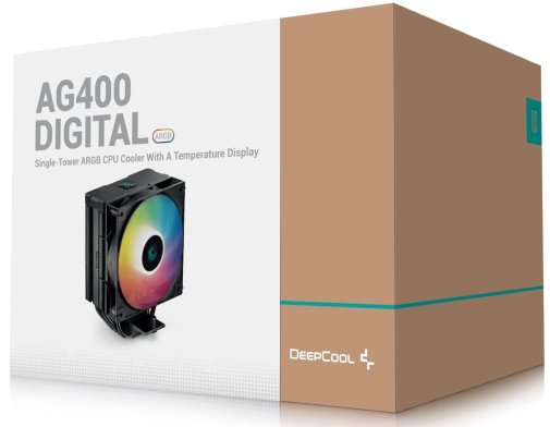 Кулер для процесора Deepcool AG400 Digital BK ARGB (AG400 DIGITAL BK ARGB)