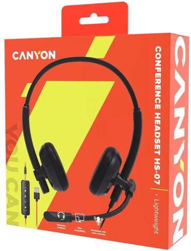 Гарнітура Canyon HS-07 Black (CNS-HS07B)
