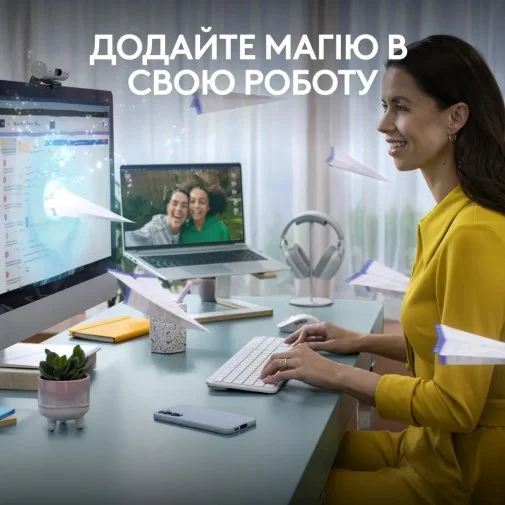 Фото: Комплект клавіатура+миша Logitech Signature Slim Combo MK950 Off White (920-012491) № 14 | KTC