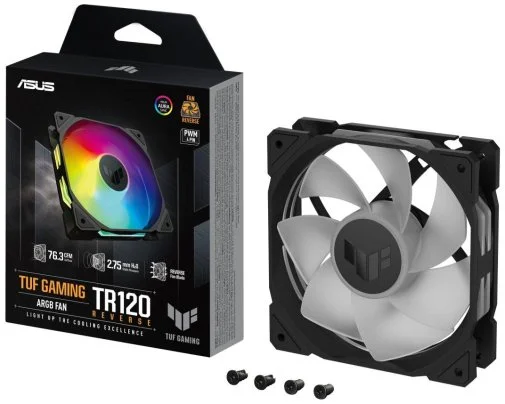 Фото: Кулер ASUS TUF Gaming TR120 ARGB Reverse Black (90DA00D0-B09000) № 8 | KTC