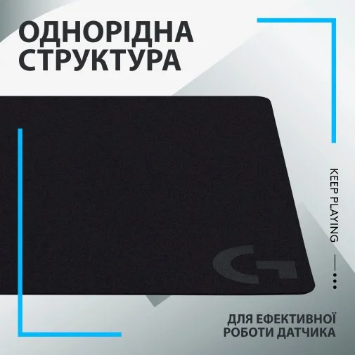 Фото: Килимок Logitech G240 Black (943-000785) № 14 | KTC