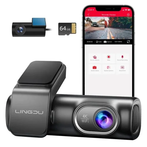 Фото: Відеореєстратор LINGDU Dash Cam LD01 with MicroSD 64GB № 6 | KTC