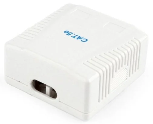 Фото: Розетка зовнішня Cablexpert FTP RJ-45 Cat.5e White (NCAC-2F5E-01) № 5 | KTC