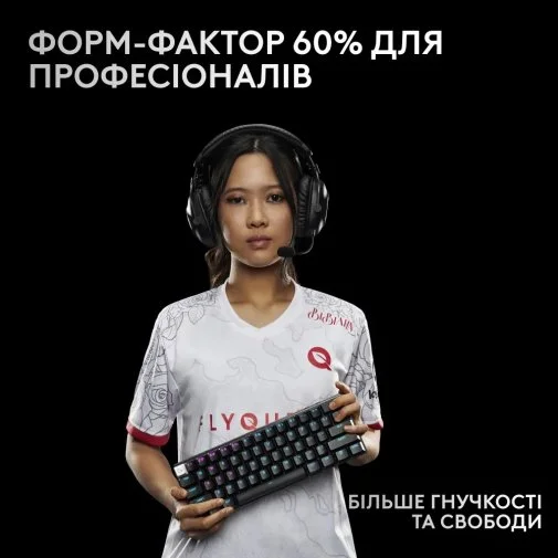 Фото: Клавіатура Logitech G Pro X 60 Lightspeed Black (920-011911) № 13 | KTC