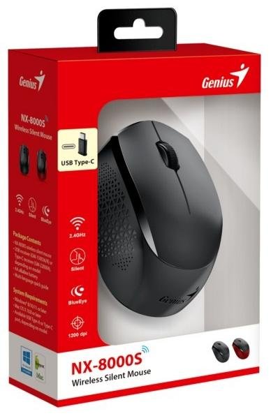 Миша Genius NX-8000S Wireless Type-C Receiver Black (31030035400)