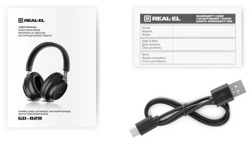 Фото: Навушники Real-EL GD-828 Wireless Black (EL124100052) № 21 | KTC