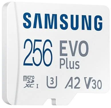 Фото: FLASH пам'ять Samsung Evo Plus A2 V30 U3 White Micro SDXC 256GB with adapter (MB-MC256SA/EU) № 7 | KTC