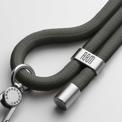 Ремінець для смартфону ArmorStandart Rope Titanium Grey with Clear holder (ARM76099)