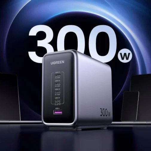 Фото: Зарядний пристрій UGREEN Nexode CD333 GaN 300W Black (90903B) № 13 | KTC