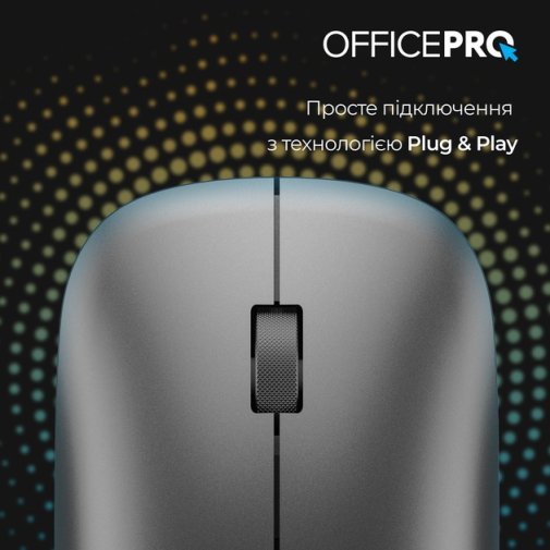 Миша OfficePro M225G Silent Wireless Gray