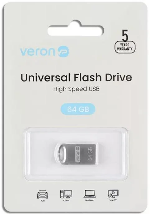 Фото: Флешка USB Veron 105 64GB Metal series № 5 | KTC