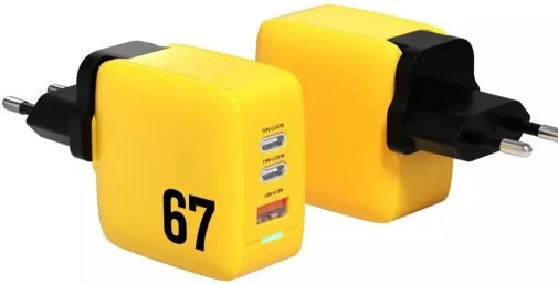 Фото: Зарядний пристрій Veron TC-67 Gan2 67W Yellow № 11 | KTC