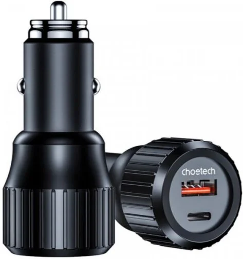 Фото: Автомобільний зарядний пристрій Choetech TC0010 Black (TC0010-BK) № 9 | KTC