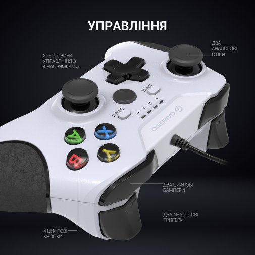  Геймпад GamePro MG450W White