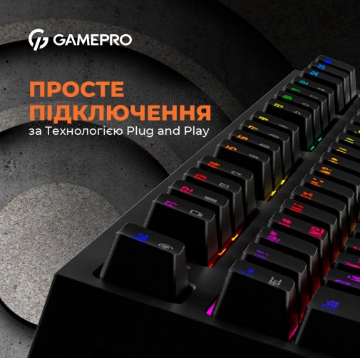 Клавіатура GamePro MK180B USB Black