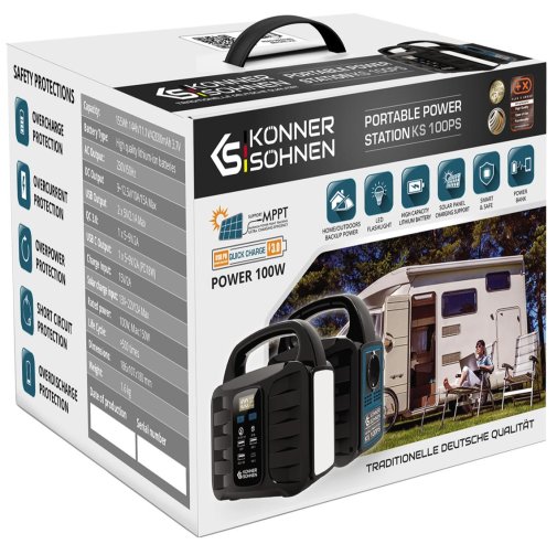 Зарядна станція Konner & Sohnen KS 100PS 100W 155Wh