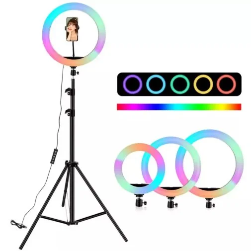 Фото: Світлодіодне селфі-кільце PRC MJ-36 Orig RGB LED 36 cm № 9 | KTC
