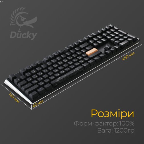 One 3 Cherry MX Silent Red RGB ENG/UKR Black